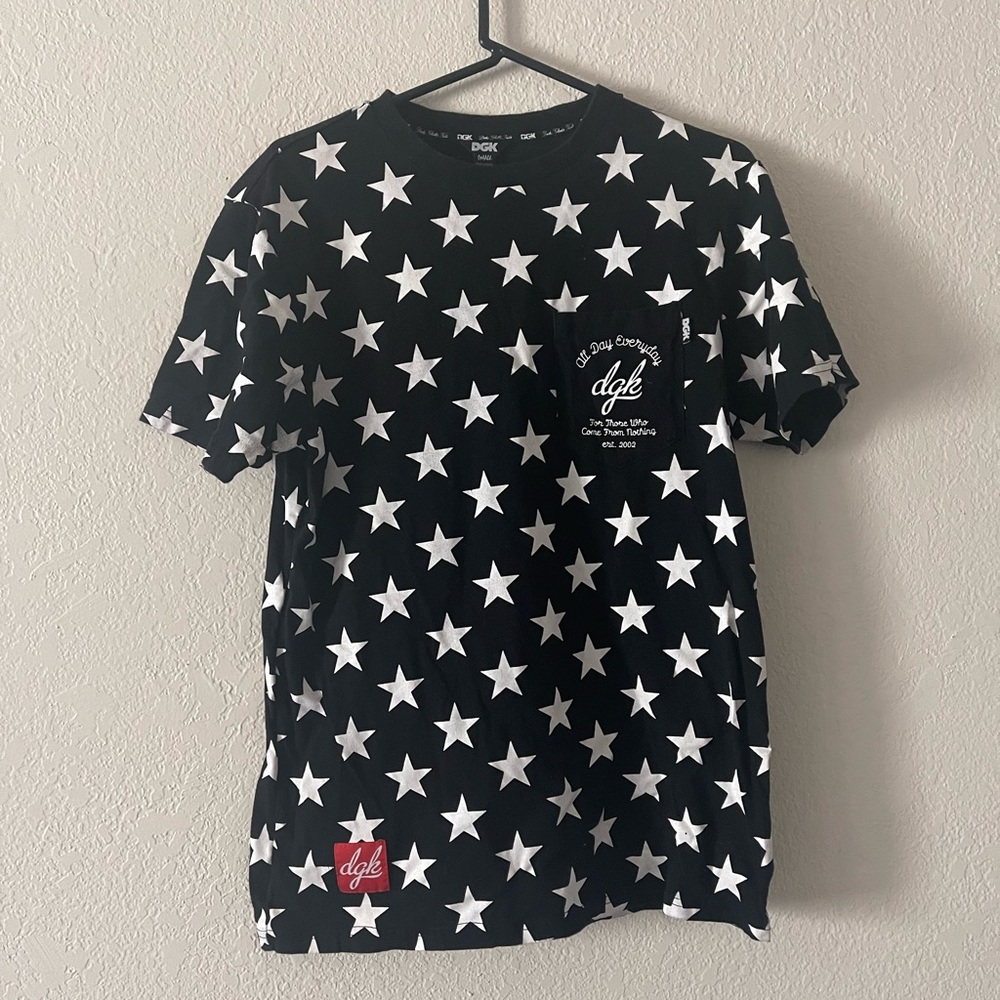 DGK Mens Shirt Stars All Over Print Size S